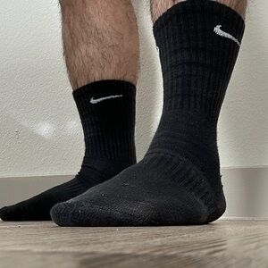Black Nike Athletic Crew Socks